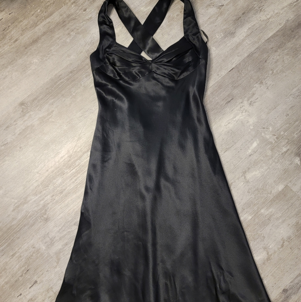 Calvin klein black silk dress